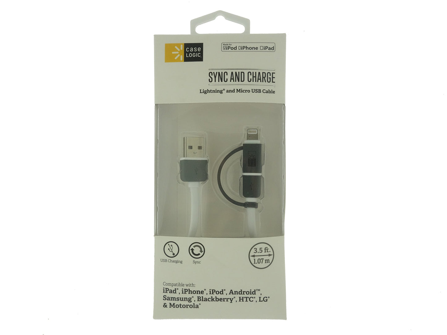 Case Logic BTHCLLPCA003WT Combo Cable