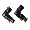 Milestock 2-Pcs 3-PIN XLR Angle Adapter Adjustable Male to Female, XLR 90 Degree, 4 Adjustable Angle Positions, Gold Plated