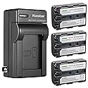 Kastar 3-Pack Battery and AC Wall Charger Replacement for Sony DCR-PC9, DCR-PC100, DCR-PC101, DCR-PC103, DCR-PC104, DCR-PC105, DCR-PC110, DCR-PC115