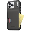ENCASED® for iPhone 17 Pro Wallet Case with Built-in Card Holder Slot (Matte Black)
