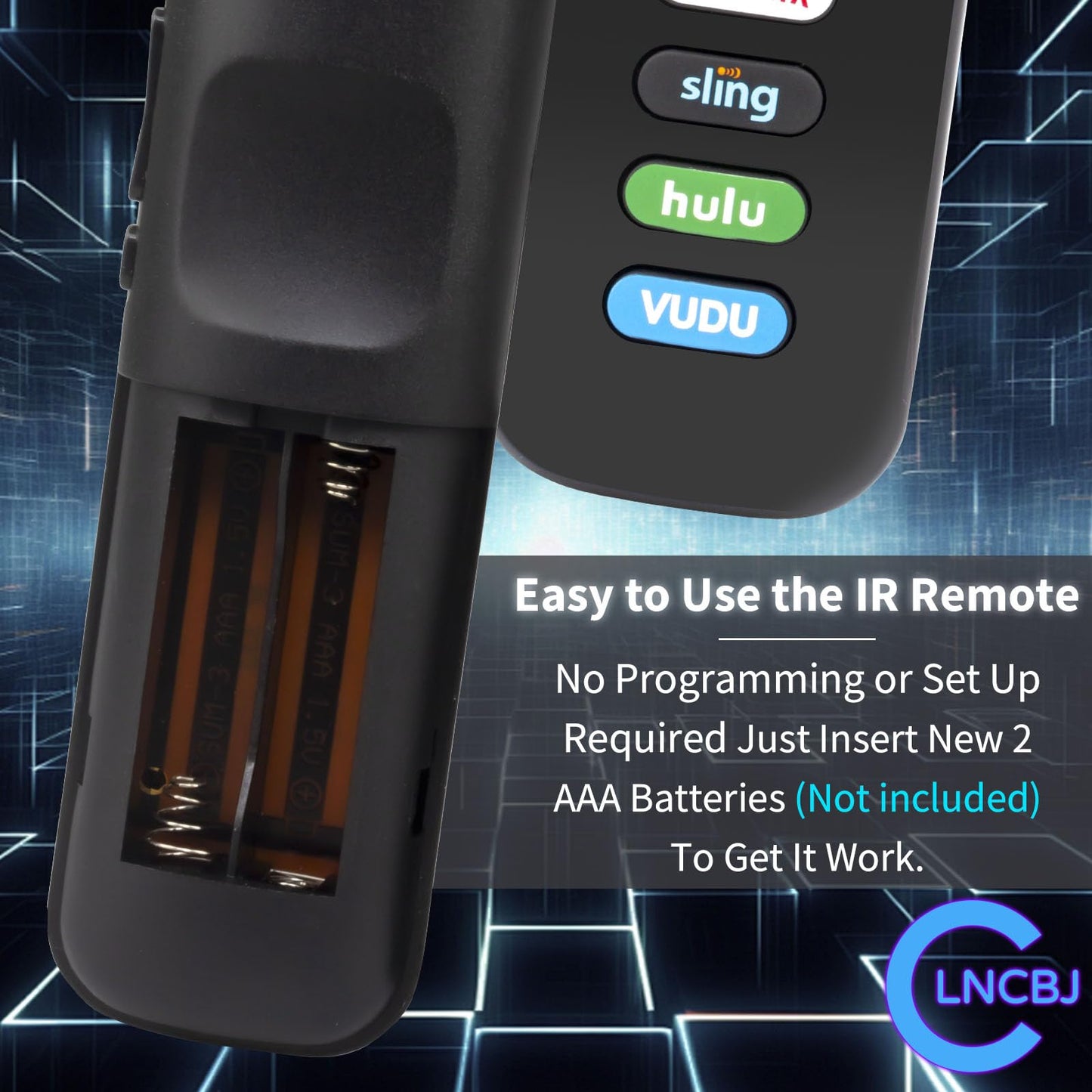 RC280 Replacement Remote with Netflix Sling Hulu Vudu Key Compatible with TCL 32S301 43S403