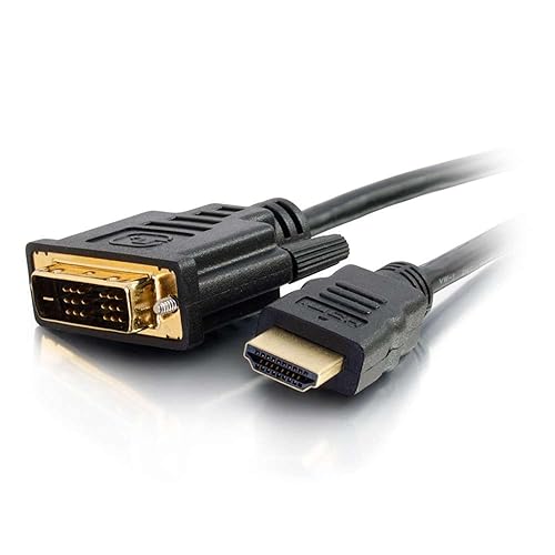Legrand - C2G DVI to HDMI Cable, DVI-D Male to HDMI Male, Black HDMI Adapter Cable, 2 Meter (6.56 Feet) Bi-Directional Adapter Cable, 1 Count, C2G