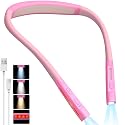 TROND LED Neck Reading Light, 3 Color 3 Brightness Book Light for Reading in Bed, 1000mAh Rechargeable Lamp, Flexible Arm with Outdoor Warning Lamp