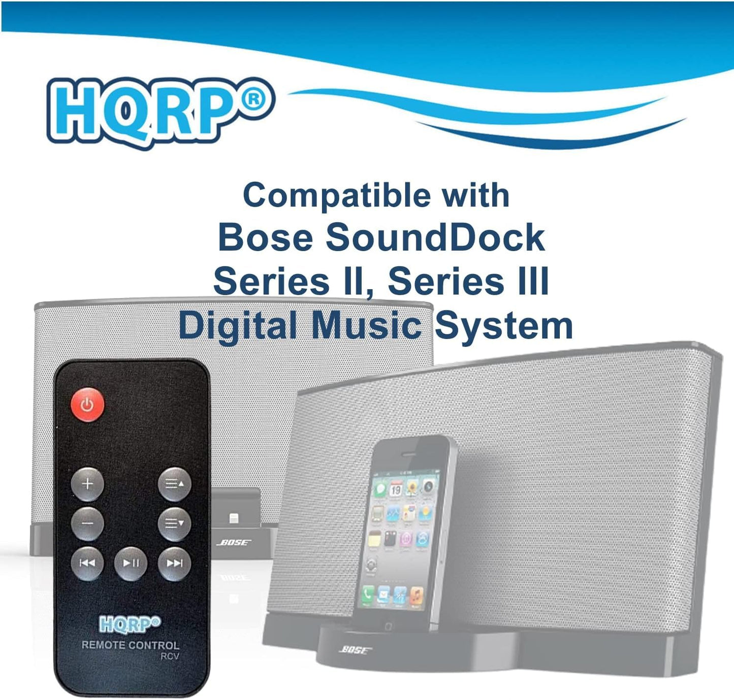 HQRP Remote Control Compatible with Bose SoundDock Series II (2), Series III (3), SoundDock Portable Digital Music System Speaker Dock Controller