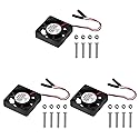 Aokin for Raspberry Pi Cooling Fan DC 5V/3.3V Brushless CPU Cooling Fan with Screws for Raspberry Pi 4 B, 3 B+, 3 B, 2 B, 1 B+, RetroFlag NESPI Case