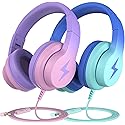 Bila Kids Headphones, Wired Over Ear Headphones with Microphone, Volume Limiter for Girls & Boys, Foldable for Learning & Entertainment