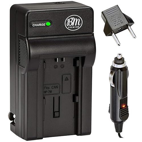 BM Premium BP718, BP727 Battery Charger for Canon HFR80, HFR82, HFR800, HFR70, HFR72, HFR700, HFM52, HFM500, HFR30, HFR32, HFR300, HFR40, HFR42