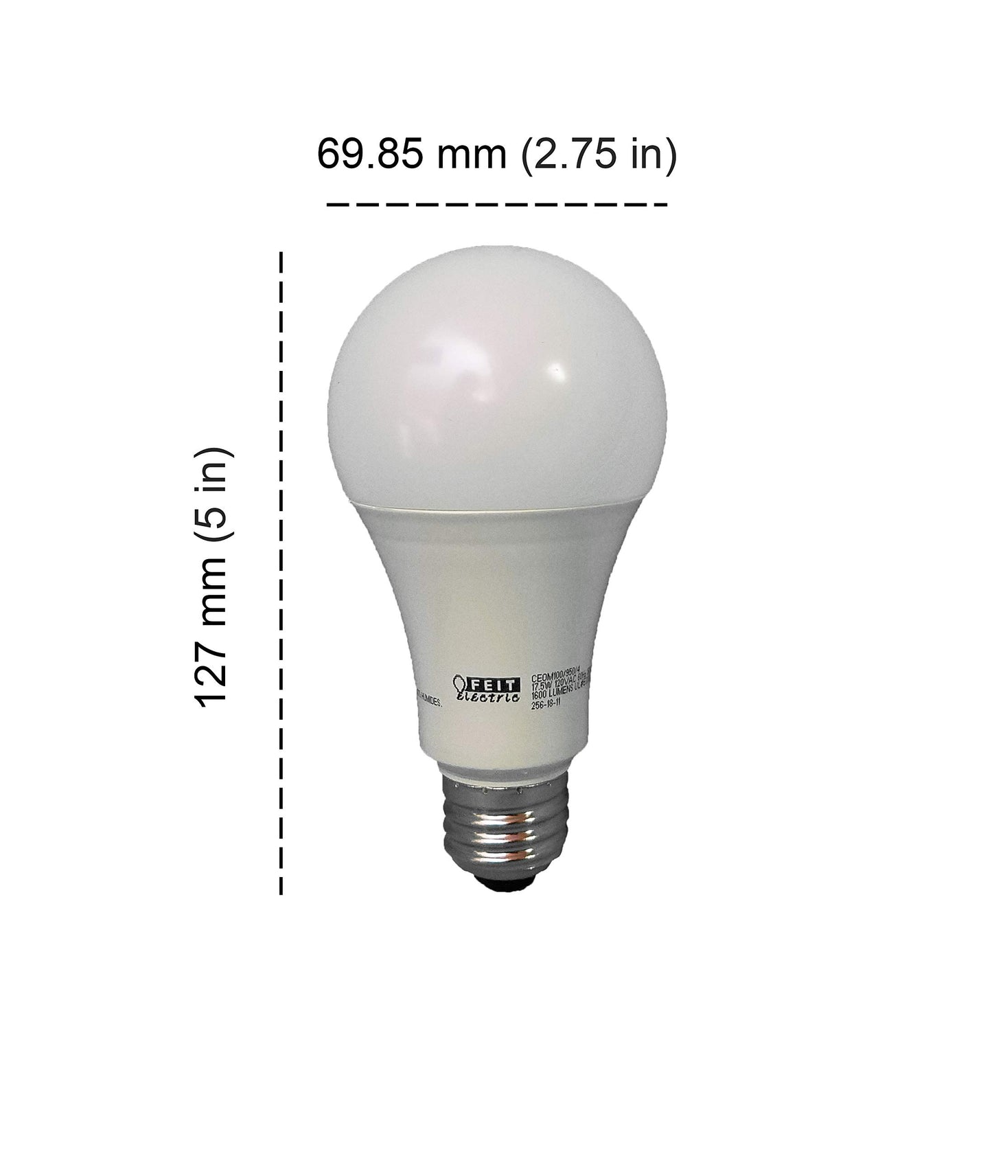 Feit Dimmable LED 5000K Daylight 4-Pack (100W Replacement) 17.5W