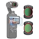 Variable ND 4-32 Filter with 1/4 Black Mist/CPL Filters for DJI Osmo Pocket 3/Xtra Muse, Ultra-Thin Portable Magnetic ND + CPL Filter Set with 2