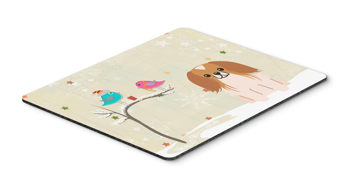Caroline's Treasures BB2575MP Between Friends Pekingese - Red and White Mouse Pad, Hot Pad or Trivet for Home Office Gaming Working Computers Laptop