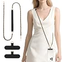 Dadanism Universal Phone Lanyard, Metal Cellphone Chain Crossbody, Anti-Theft Cross Body Phone Strap for iPhone 16, 15 and Most Smartphones, Cellphone