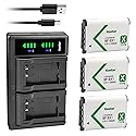 Kastar 3-Pack NP-BX1 Battery and LTD2 USB Charger Replacement for Sony HDR-AS300, HDR-AS50 Action Cam, HDR-AS50R, HDR-CX240, HDR-CX240E, HDR-CX405