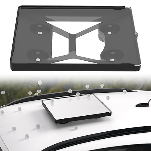 CRTHHGL Starlink Mini Mount,Flat Starlink Mini Magnet Car Shield Mount with Protective Cover,for/Car/Rvs/Metal Surface,Black