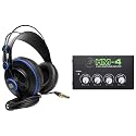 PreSonus HD7 Studio Monitoring Headphones Bundle with Mackie 4Way Distribution Amplifier Amp