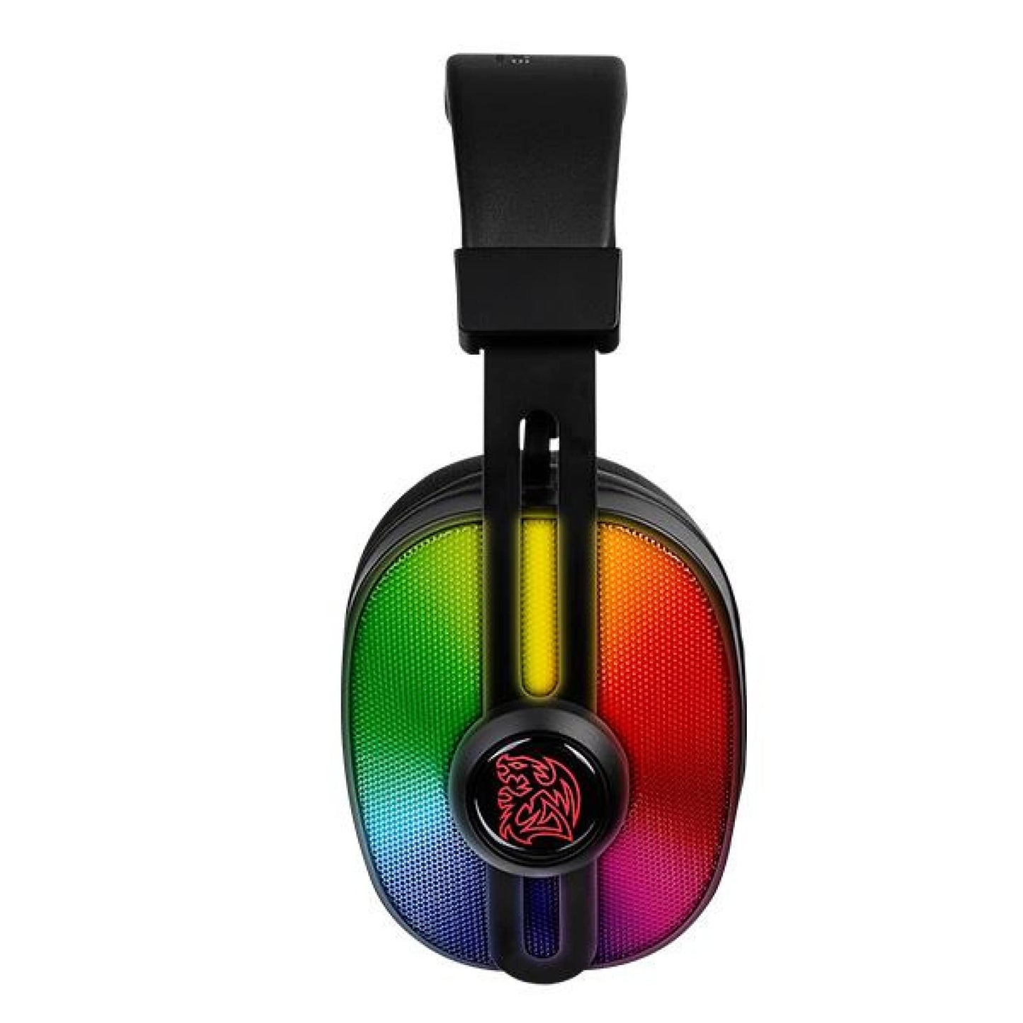 Tt eSPORTS Thermaltake Pulse G100 RGB 53mm Neodymium Driver Adjustable Leatherette Headband Lightweight Gaming Headset,Black