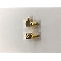 Saide 2pcs SMA Female to MCX Male Right Angle Adapter;USA Stock