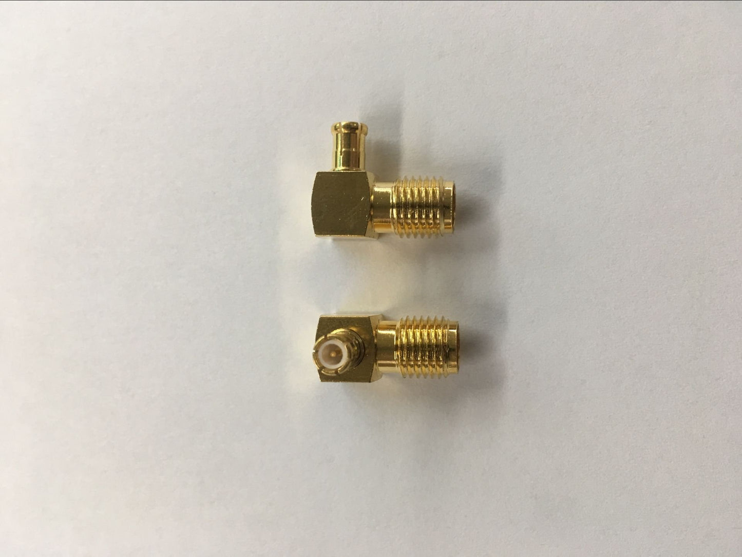 Saide 2pcs SMA Female to MCX Male Right Angle Adapter;USA Stock