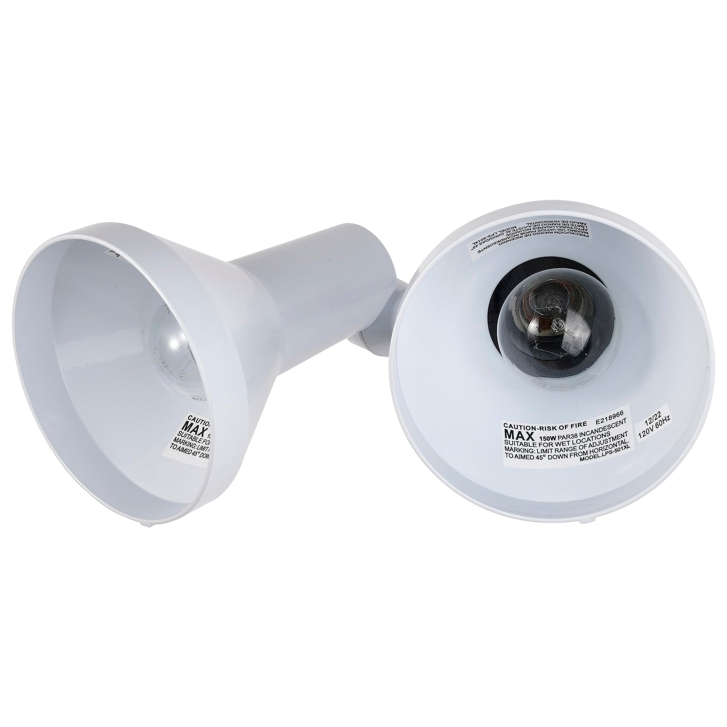 Nuvo Lighting SF77/488 2-Light PAR38 Twin Flood Light, White