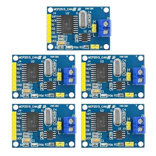 XINGYHENG 5Pcs MCP2515 CAN Bus module TJA1050 receiver SPI Module DC 5V Power Supply Converter