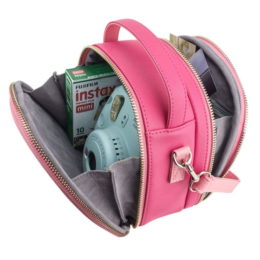 PHOTO4LESS Xit Round Case For Fuji Instax Mini Camera Pink - Top Value!!