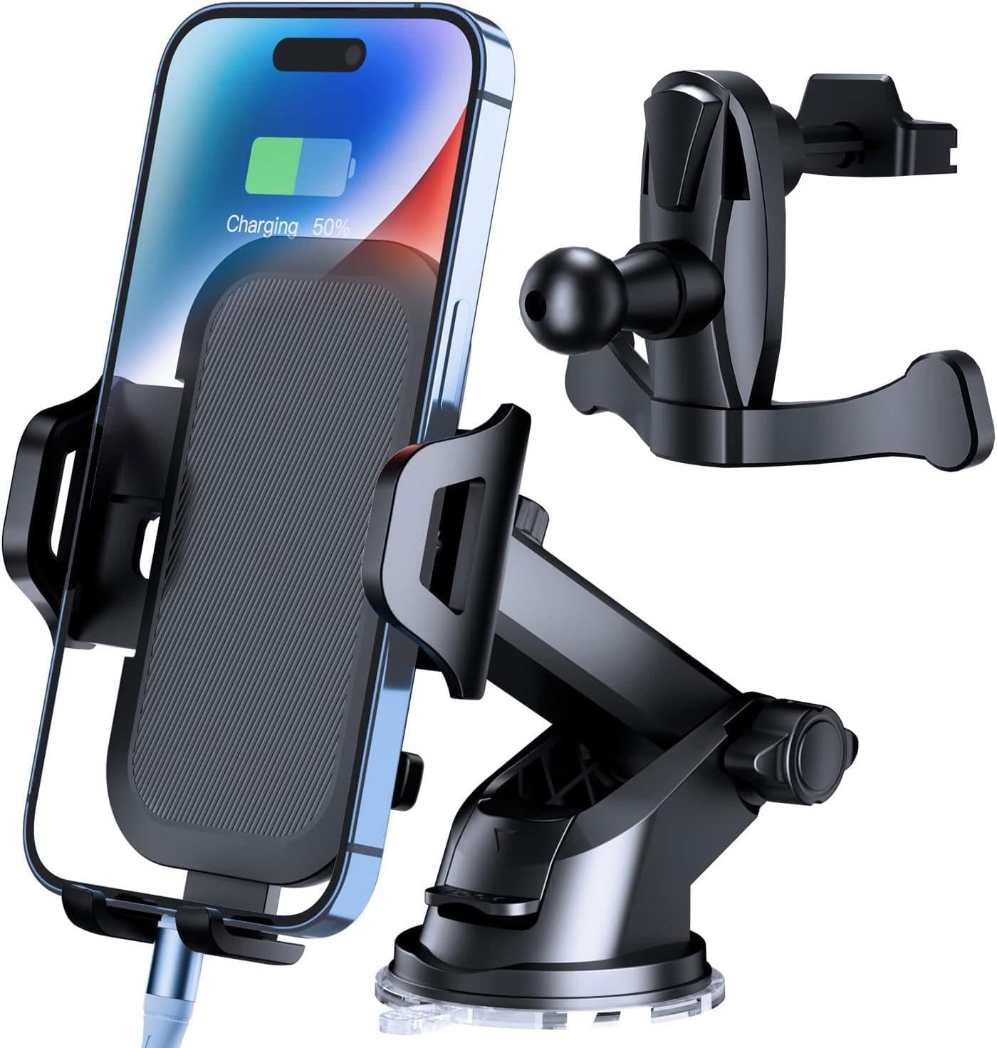 Car Mount Windshield Air Vent Compatible with Motorola Razr (2024,2023,2022,2020,2019), Phone Holder Glass Cradle Suction Swivel Dock Stand