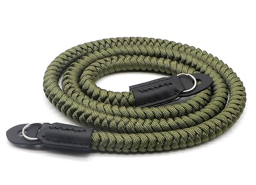 HITHUT Paracord Woven Camera Neck Shoulder Strap Belt Hand Compatible with Canon Nikon Sony Olympus Pentax Fujifilm Panasonic SLR DSLR Digital