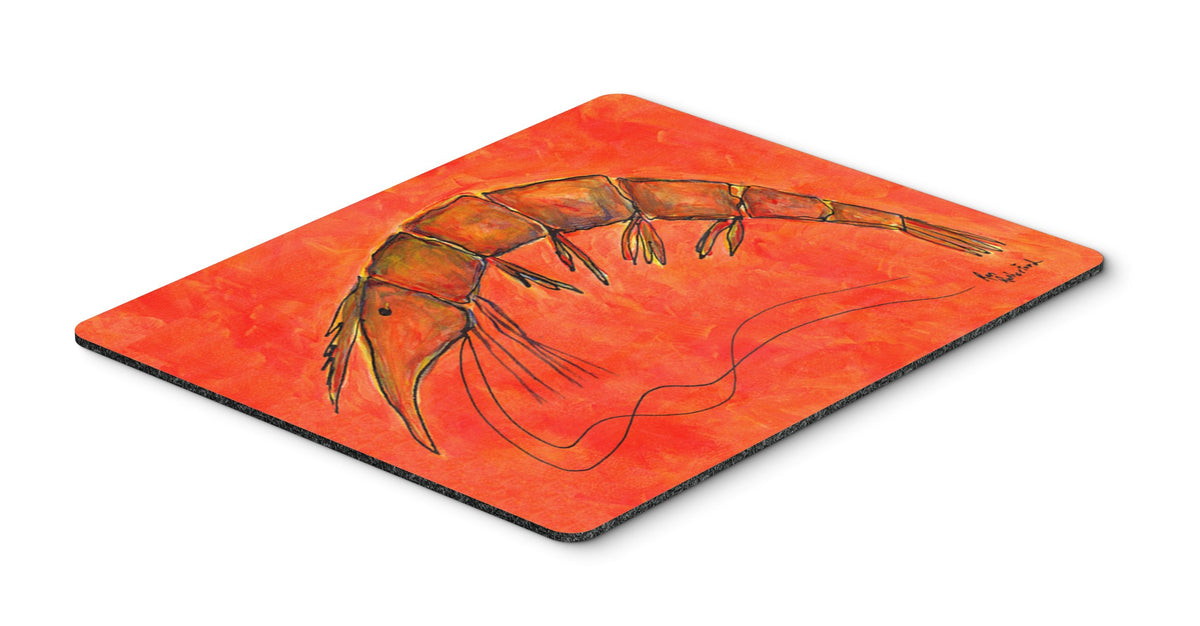 Caroline's Treasures RDR2012MP Shrimp Mouse Pad, Hot Pad or Trivet for Home Office Gaming Working Computers Laptop Mouse Mat,Washable Large Mousepad