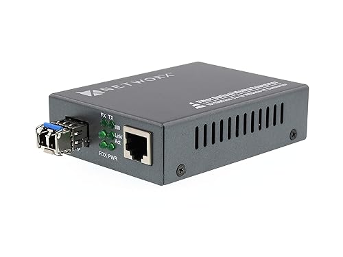 Networx Fast Ethernet Fiber Media Converter - UTP to 100Base-FX - LC Multimode, 2km