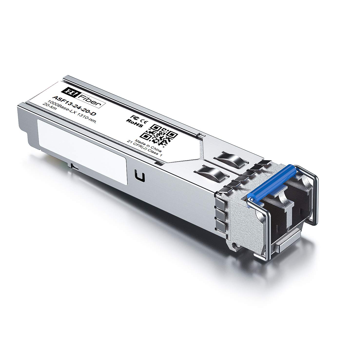 H!Fiber 1.25G Single Mode SFP LC Module, 1000Base-LX/LH Fiber Transceiver for Cisco GLC-LH-SMD, Ubiquiti UF-SM-1G, UniFi, Mikrotik, Intel, Netgear
