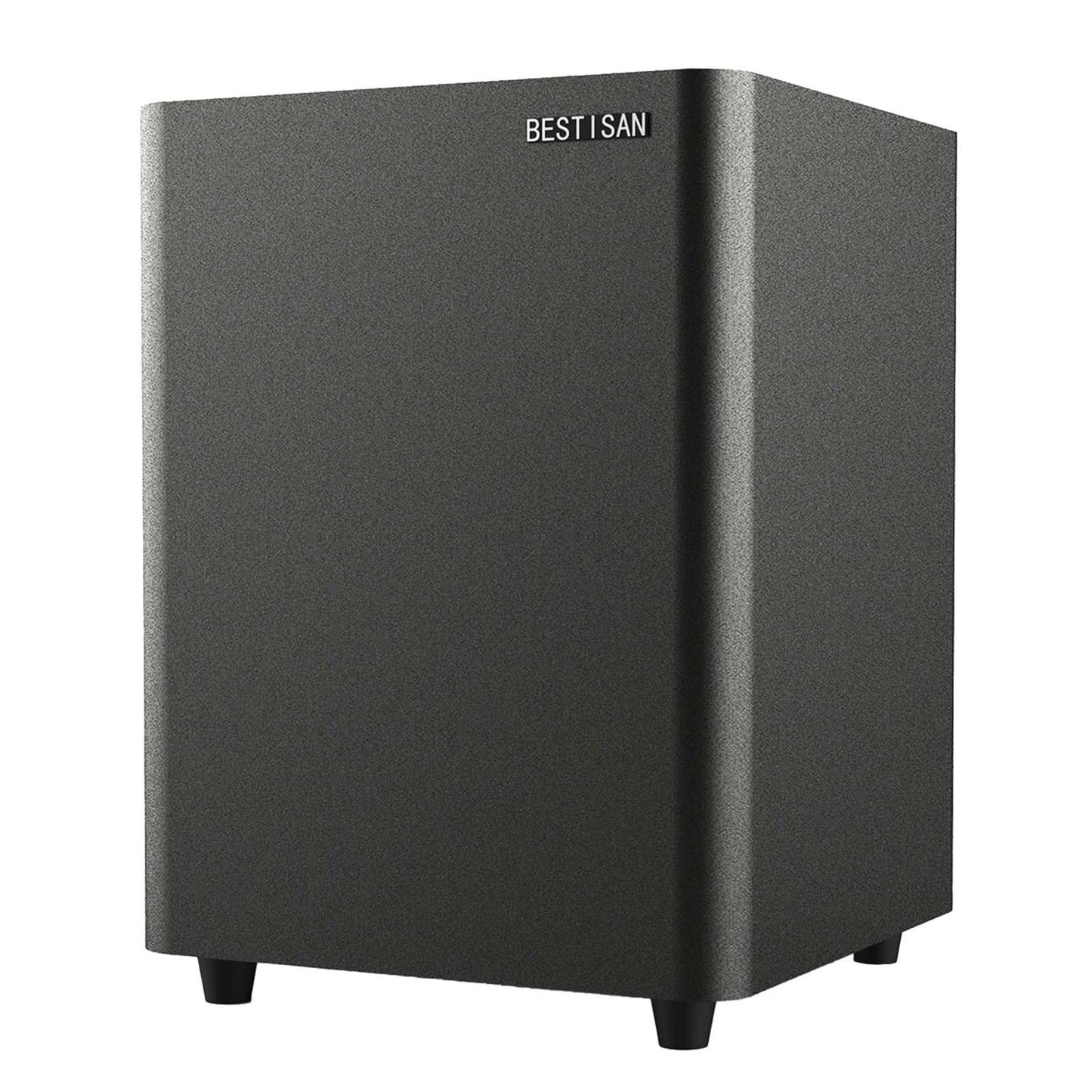 BESTISAN Powered Subwoofer, Deep Bass Sub, Down Firing Subs, Easy Setup with Home Theater System, Receiver, Speakers, Coaxial Cable Included, RCA