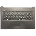 Replacement for HP Pavilion17BY 17-by 17CA 17-CA 17Q-CS Laptop Upper Case Palmrest Touchpad with Keyboard Assembly Part L22750-001 6070B1308103 Grey