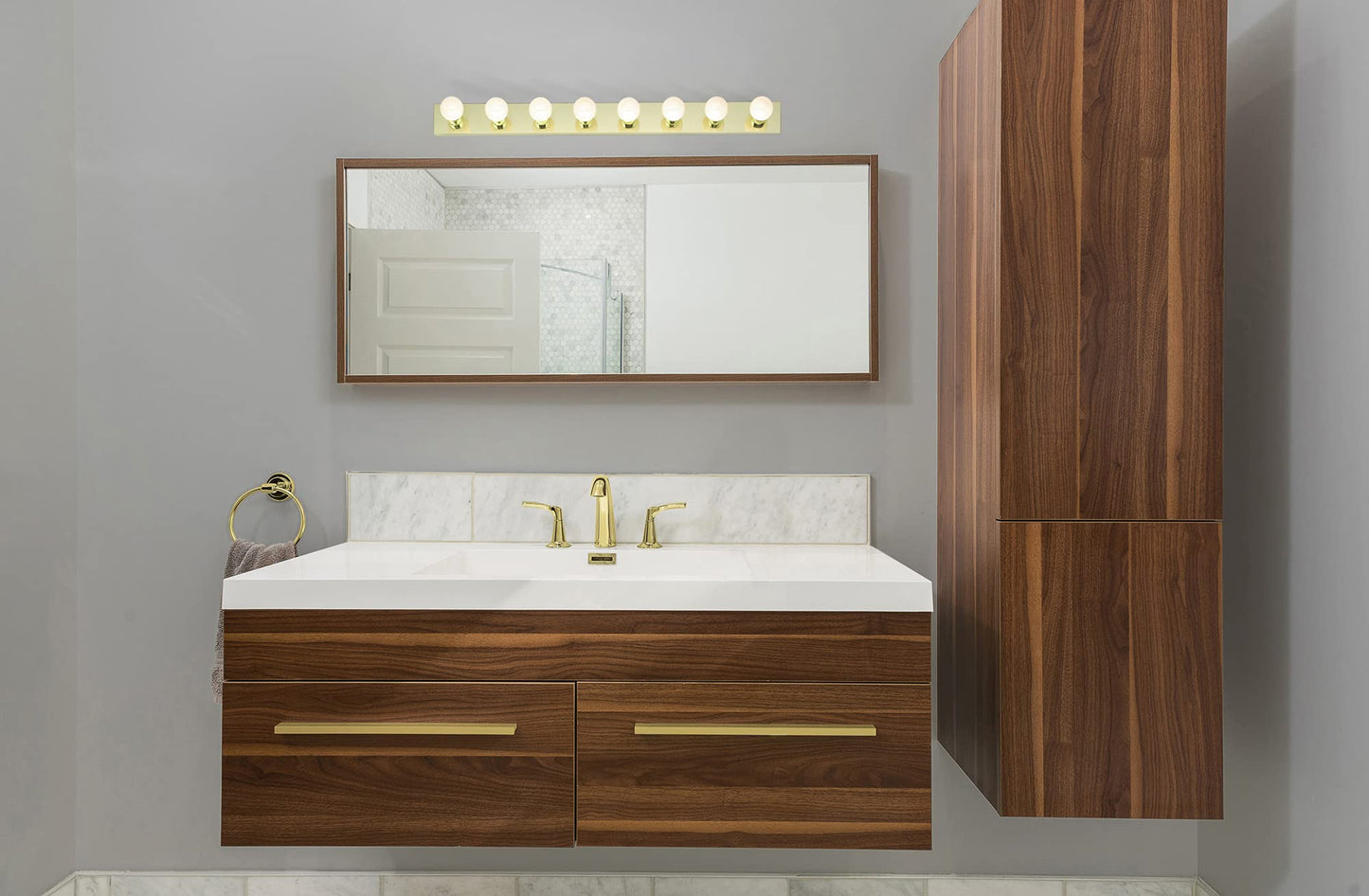 NUVO Lighting SF77/191 Eight Light Vanity Strip, 48" 8 light