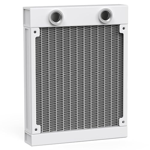 CLYXGS Water Cooling Radiator, 12 Pipe G1/4 Thread Heat Row Radiator 12 Pipe Aluminum Heat Exchanger Radiator for PC CPU Computer Water Cool System