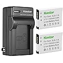 Kastar 2-Pack Battery and AC Wall Charger Replacement for Samsung SLB-11A SLB11A Battery, Samsung WB5000, WB5500, CL65, CL80, EX1, HZ25W, HZ30W