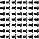 50Pcs Hard Drive Screws 2.5 inch,Stainless Flat Phillips Head HDD SSD M3 x 5mm Mounting Screw for Computer PC Laptop Case,2.5" Black