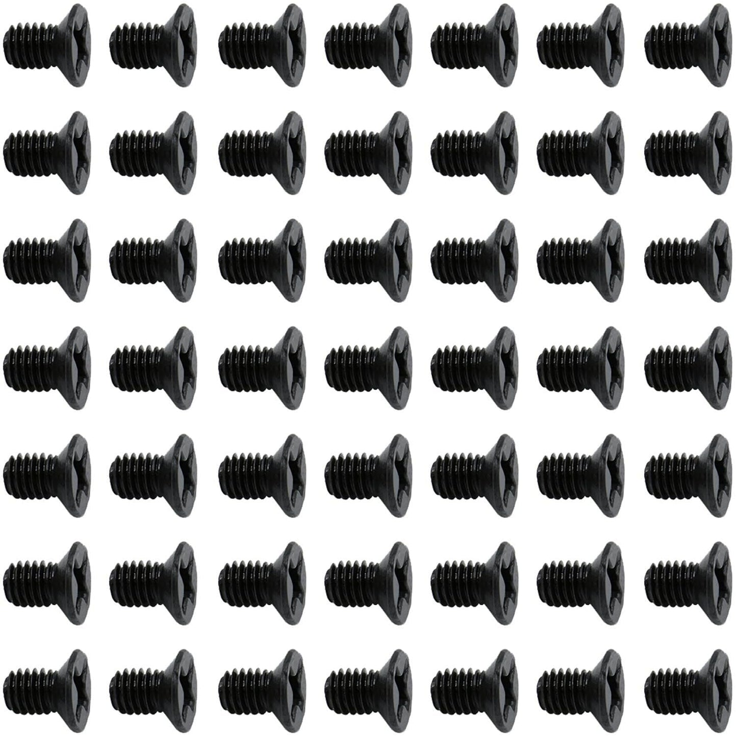 50Pcs Hard Drive Screws 2.5 inch,Stainless Flat Phillips Head HDD SSD M3 x 5mm Mounting Screw for Computer PC Laptop Case,2.5" Black