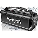 W-KING Portable Bluetooth Speakers Wireless, (60W Peak) 30W RMS IPX6 Waterproof Outdoor Loud Speaker Boombox, 24H, EQ, AUX, TF Card, USB Playback