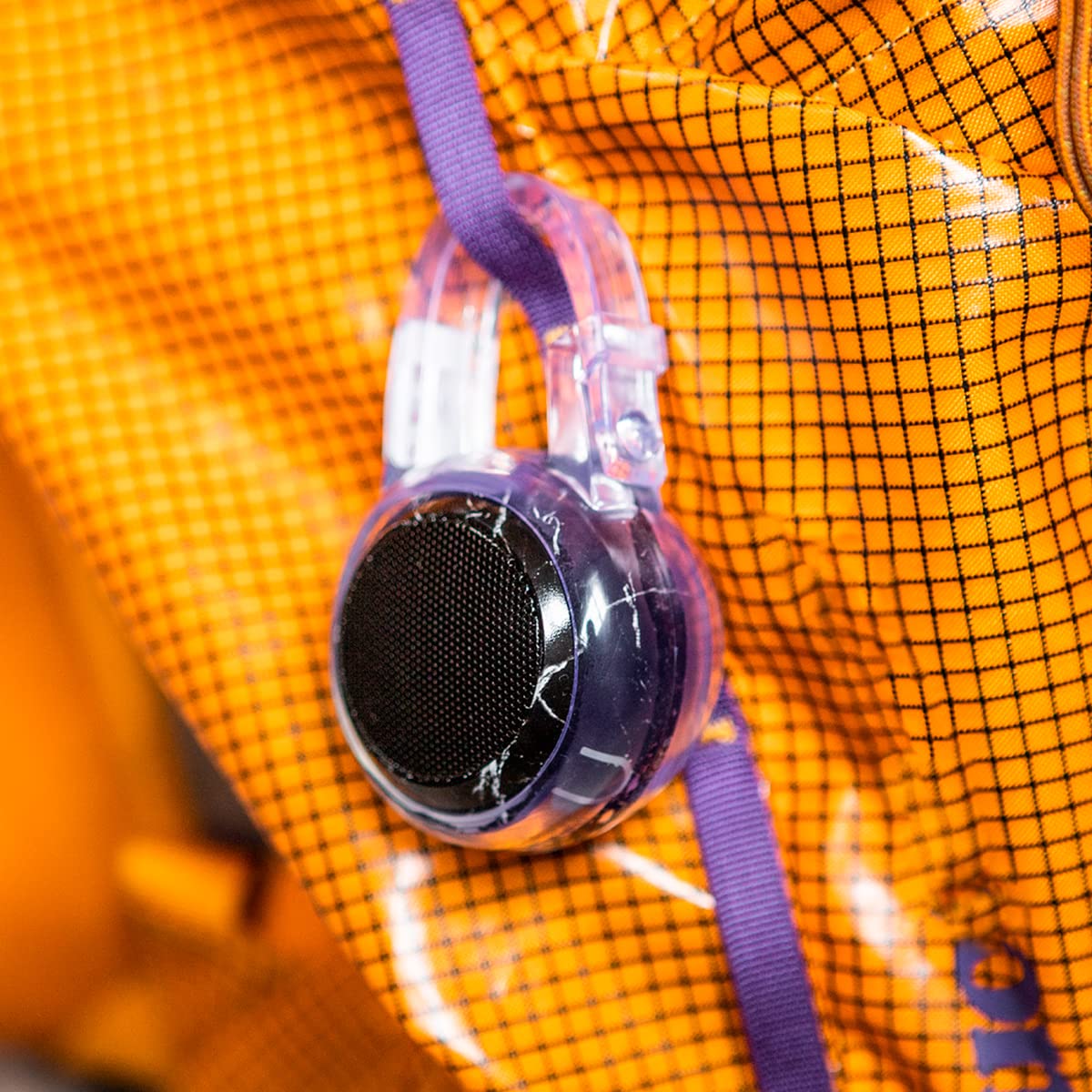 Fashionit Small Clip-On Holder Carabiner Designed to fit a U Mini Speaker, Portable, Travel-Friendly, Clear, Water Resistant, Durable, Speaker not