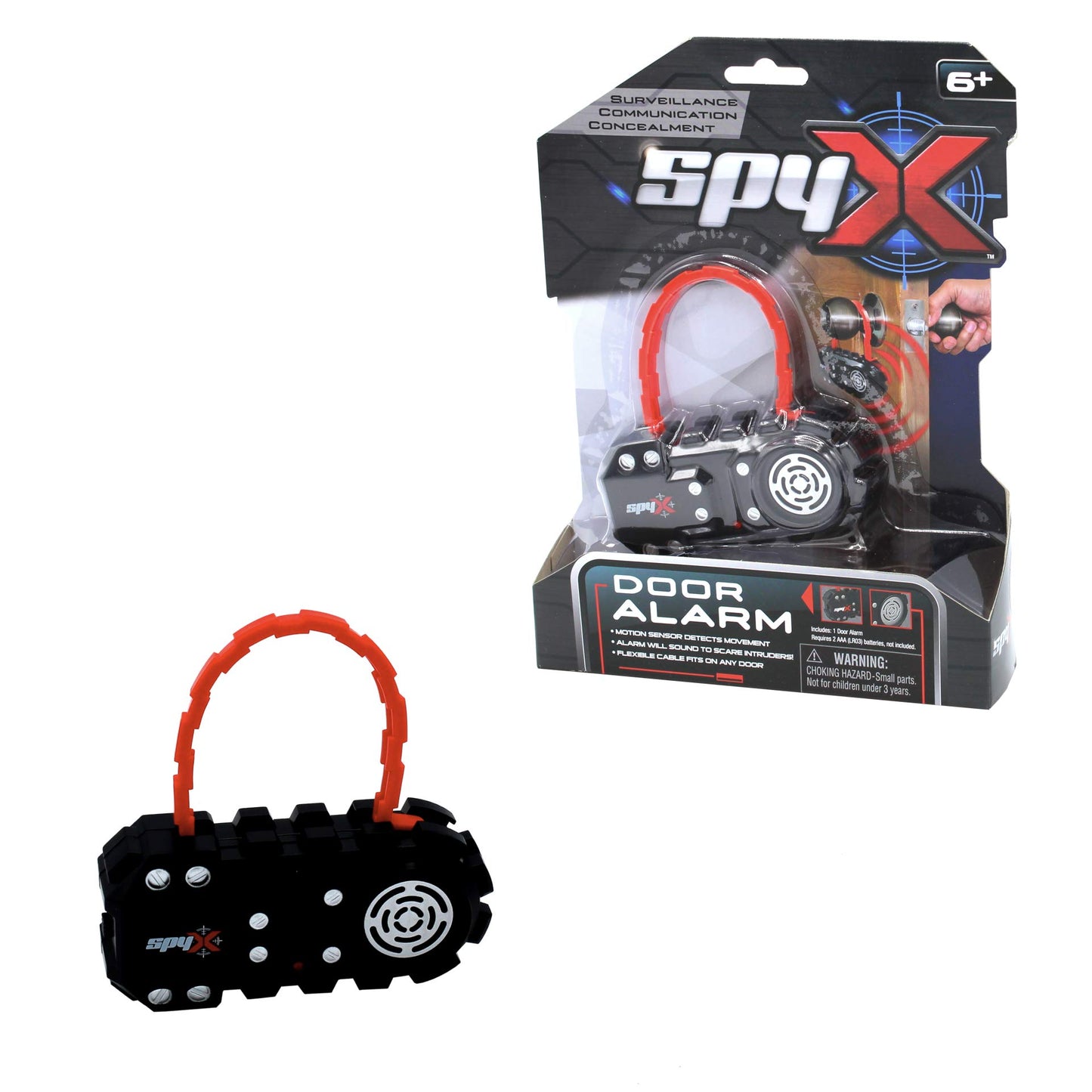 SpyX Door Alarm - Door Monitor That Detects Motion to Protect Your Stuff & Scare Away Intruders. Motion Sensor Alarm for Kids. New Spy Gear Toy
