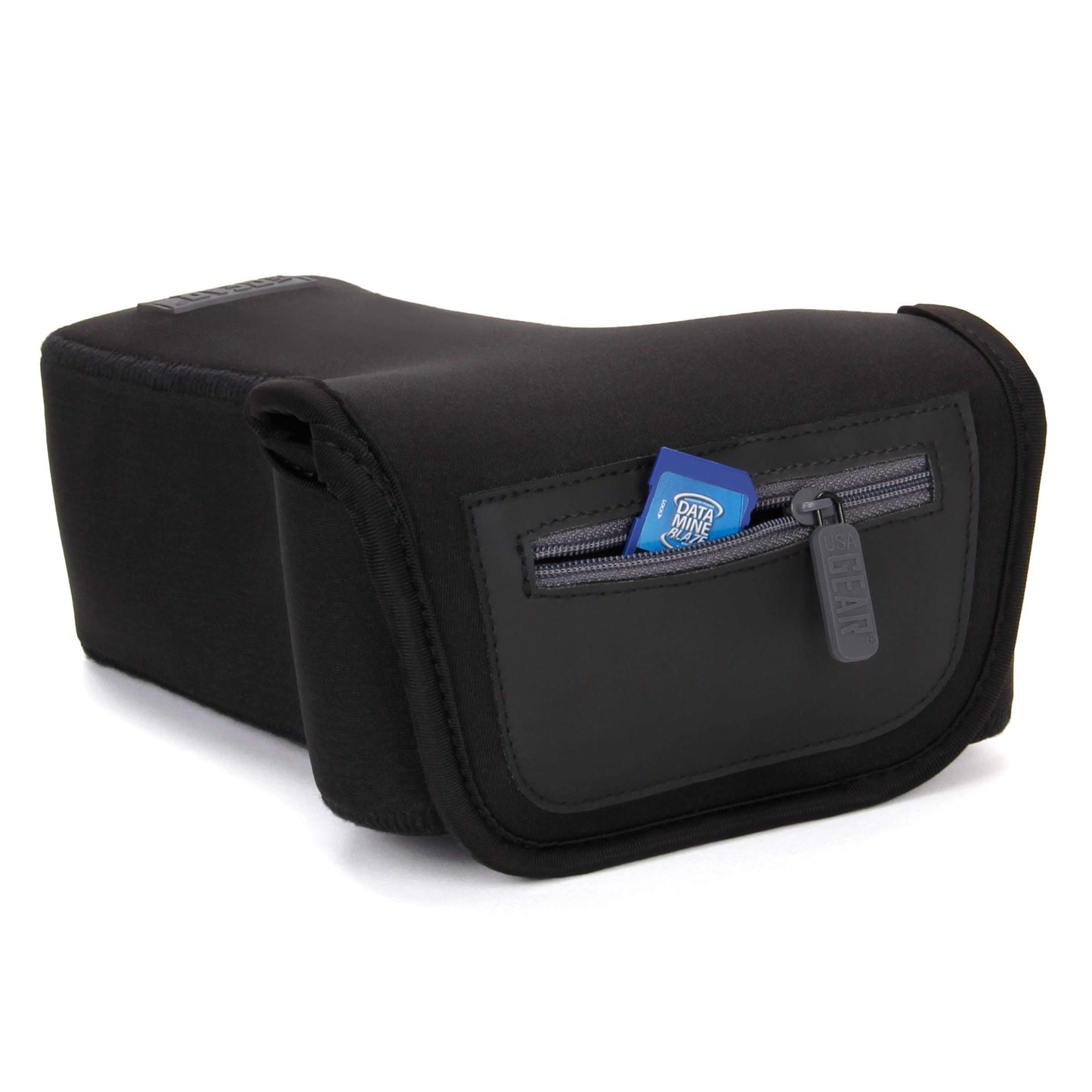 USA Gear Camera Sleeve (Zoom) for Compact SLRs with Lens Compatible with Canon EOS R100 Nikon Z30 Sony ZV-E10, and more - Padded Neoprene DSLR Case