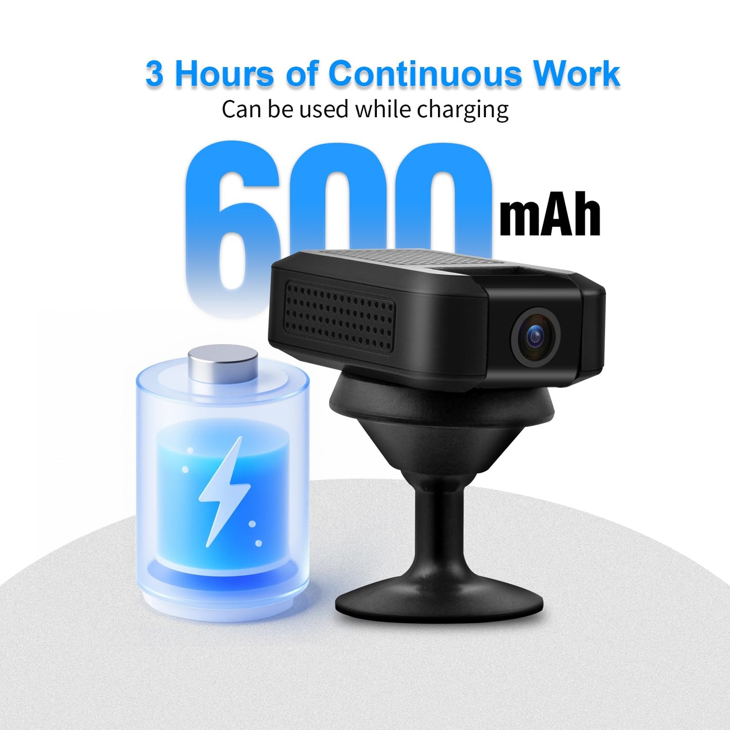 DUVIX Mini Camera WiFi Hidden Camera 1080P HD Small Wireless Surveillance Nanny Cam with 180°Rotating Lens Motion Detection Night Vision for Indoor
