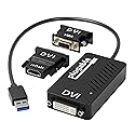Plugable USB 3.0 to DVI/VGA/HDMI Video Graphics Adapter for Multiple Monitors up to 2048x1152 Supports Windows 11, 10, 8.1, 7, XP, and Mac 10.14+