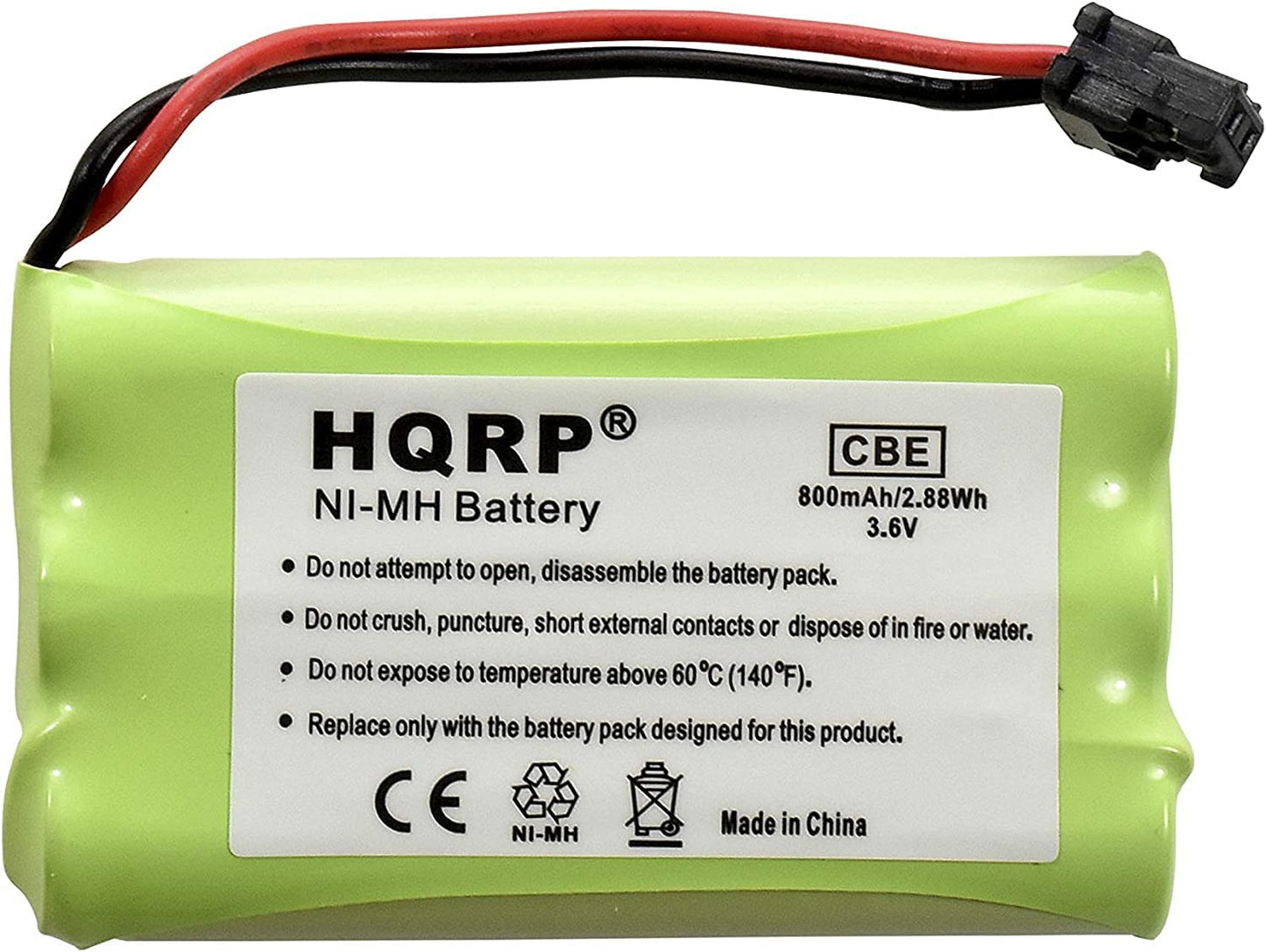 HQRP 2-Pack Phone Batteries Compatible with Uniden TRU9485-3 TRU9488 TRU9496 TRU9565 TRU9565-2 TRU9585 Cordless Telephone