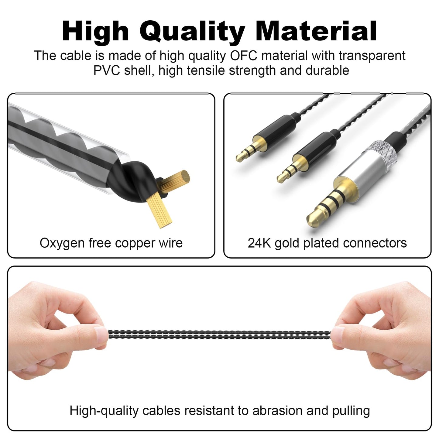 Sol Republic Headphones Cable Compatible with Sol Republic Master Tracks HD V8, V10, V12, Sol Republic X3 Headphone, Sol Republic Cable with Remote…