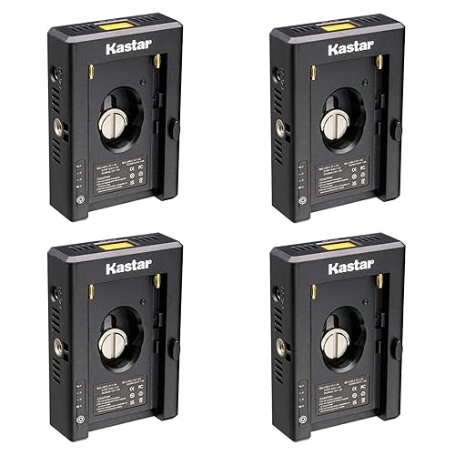 Kastar NP-F Battery Adapter Plate W/LED Indicators, Input Type-C 5V 2A, 8.4V 5A 5.5x2.1mm, Output 12V 2A 5.5x2.5mm, 16.8V 2A Dtap, 5V 3A USB for NP-F