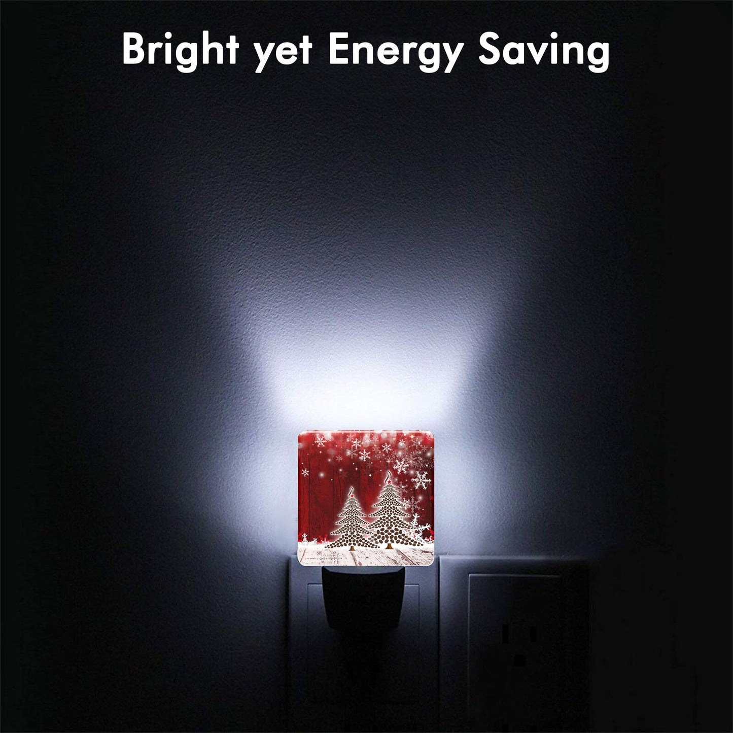 BLYKVGHQ Coffee Tree Christmas Night Light,Modern Night Lights Plug into Wall,Dusk to Dawn Sensor Nightlight for Kids Bathroom Kitchen Hallway Bedroom