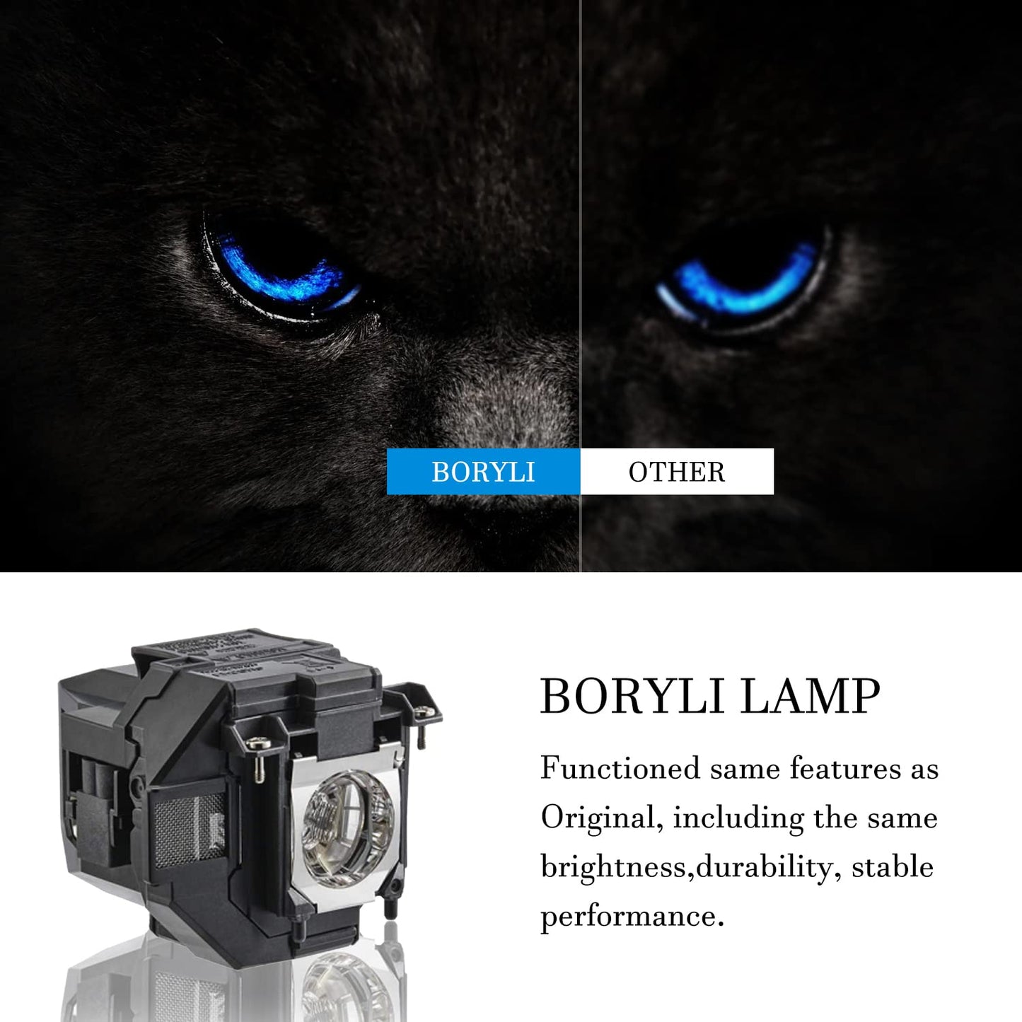 BORYLI Replacement Projector Lamp for ELP96 Powerlite Home Cinema 2100 2150 1060 660 760hd VS250 VS350 VS355 EX9210 EX9220 EX3260 EX5260 109W