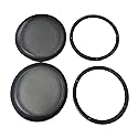 Heavy Gauge Pair 8 Inch Classic Beehive High Excursion Subwoofer Speaker Grills with Reinforcement Ring