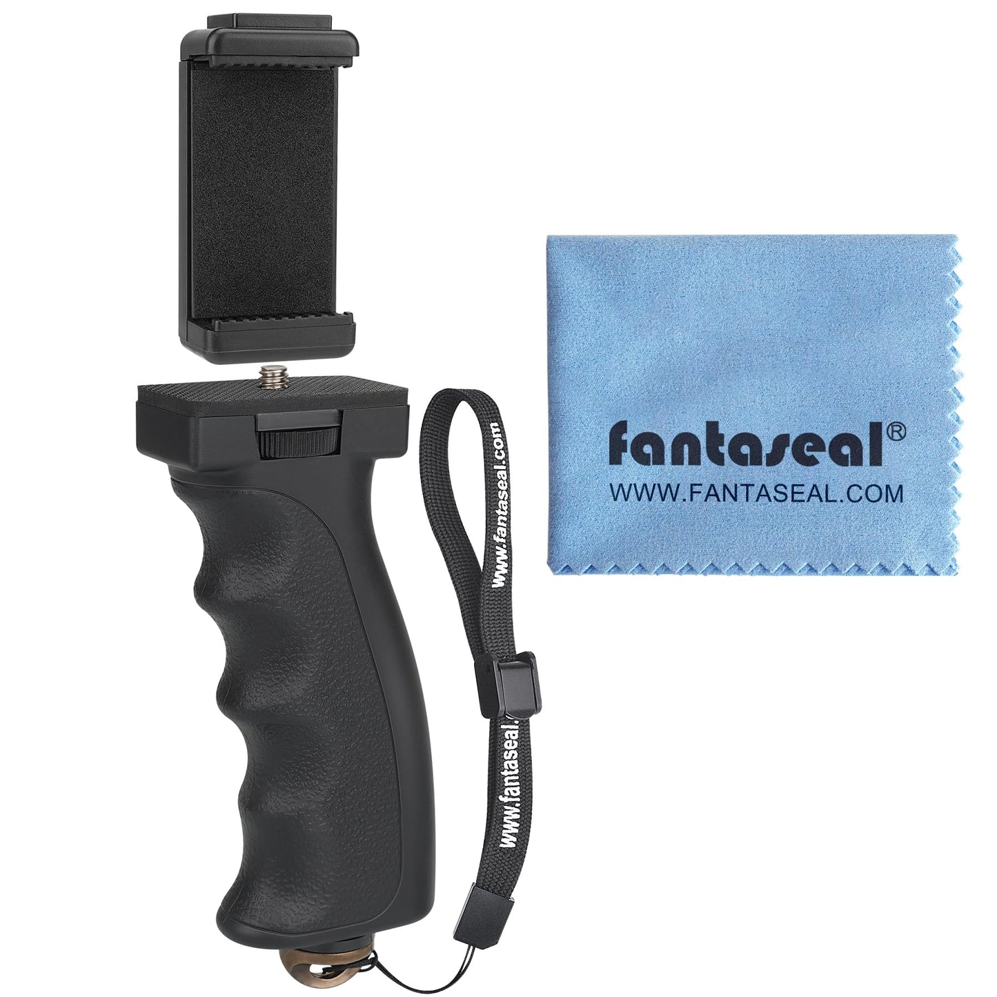 Universal Ergonomic Anti-Fall Mobile Phone Smartphone Handle Stabilizer Mount Rig Portable Selfie Stick Tripod Handheld Vlogging Monopod for 60-85mm