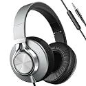 AILIHEN Wired Headphones with Mic and Volume Control, Noise Isolation Over Ear Headphones for Adults&Teens, Foldable, Adjustable, Soft, Braid 3.5mm